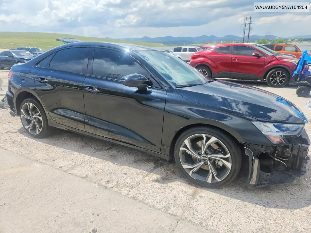 2022 Audi A3 Premium VIN: WAUAUDGY5NA104204 Lot: 55714166