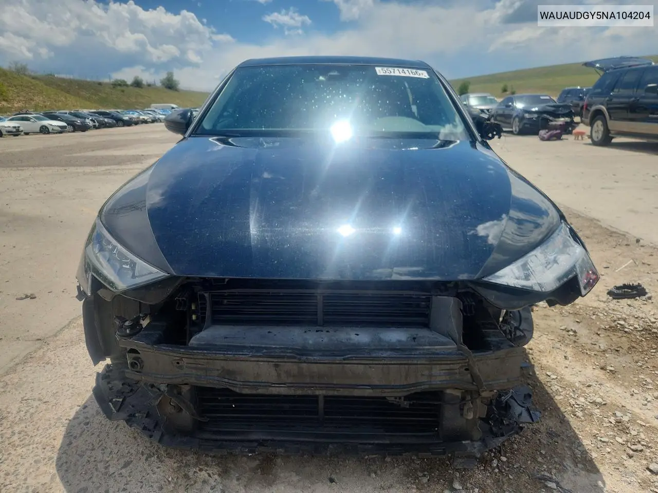 2022 Audi A3 Premium VIN: WAUAUDGY5NA104204 Lot: 55714166
