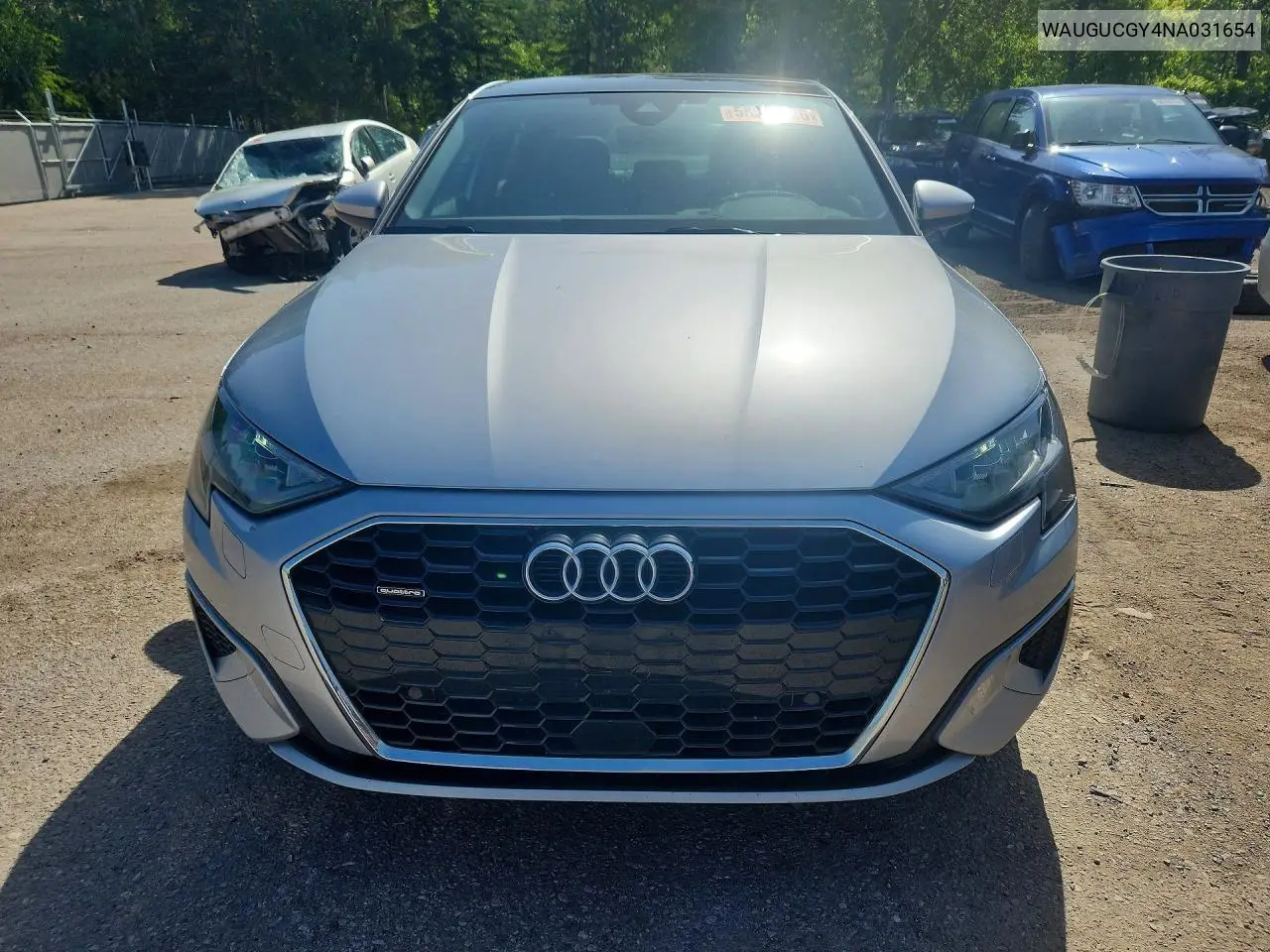 2022 Audi A3 Komfort VIN: WAUGUCGY4NA031654 Lot: 58874326