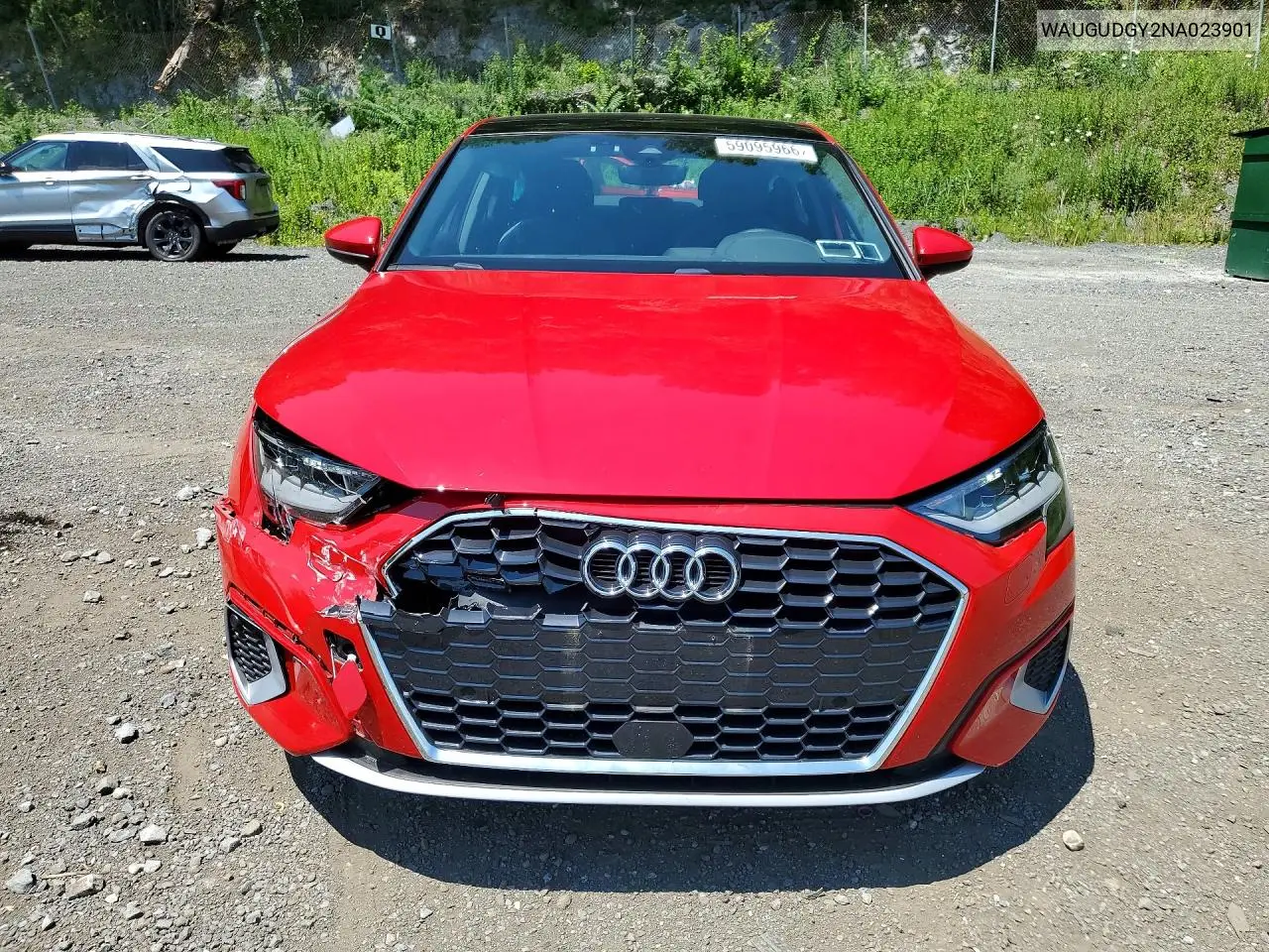 2022 Audi A3 Premium VIN: WAUGUDGY2NA023901 Lot: 59095966