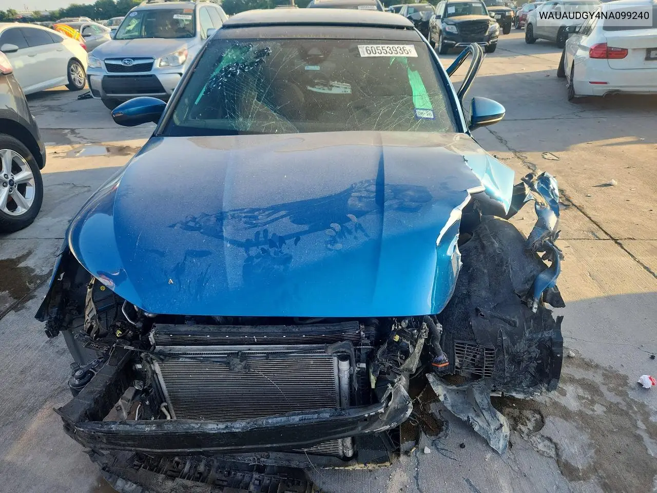 2022 Audi A3 Premium VIN: WAUAUDGY4NA099240 Lot: 60553936