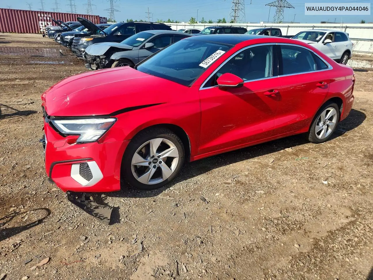2023 Audi A3 Premium VIN: WAUAUDGY4PA044046 Lot: 56738516