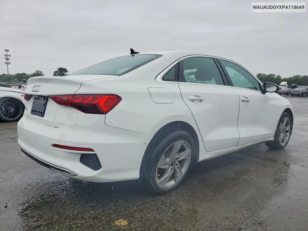2023 Audi A3 Premium VIN: WAUAUDGYXPA118649 Lot: 58872636