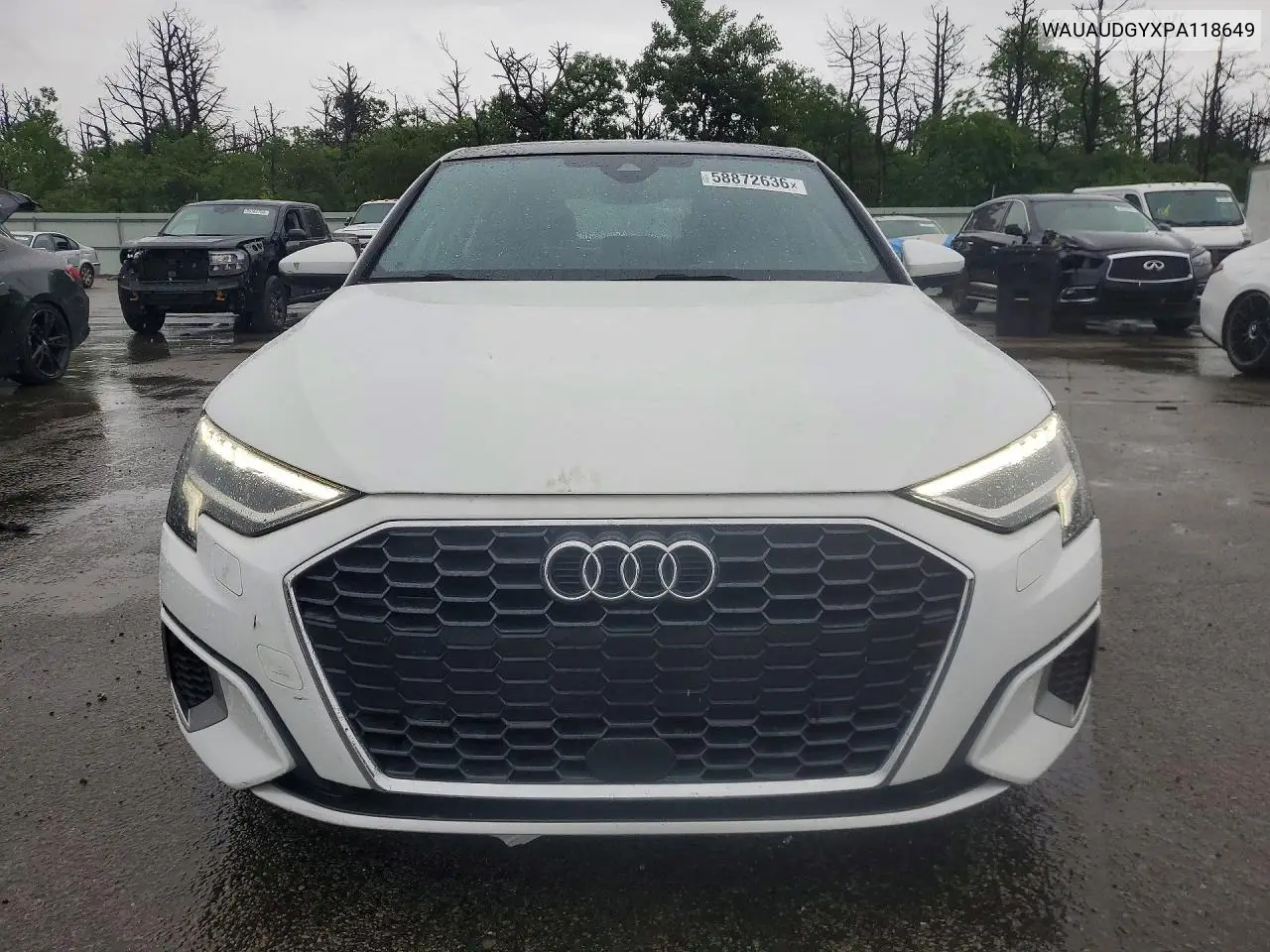 2023 Audi A3 Premium VIN: WAUAUDGYXPA118649 Lot: 58872636
