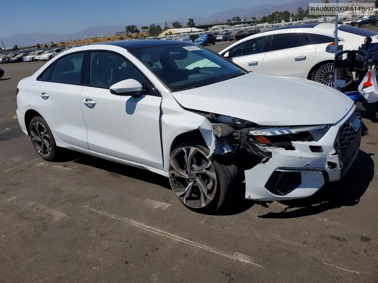 2023 Audi A3 Premium VIN: WAUGUDGY0PA143697 Lot: 60826316