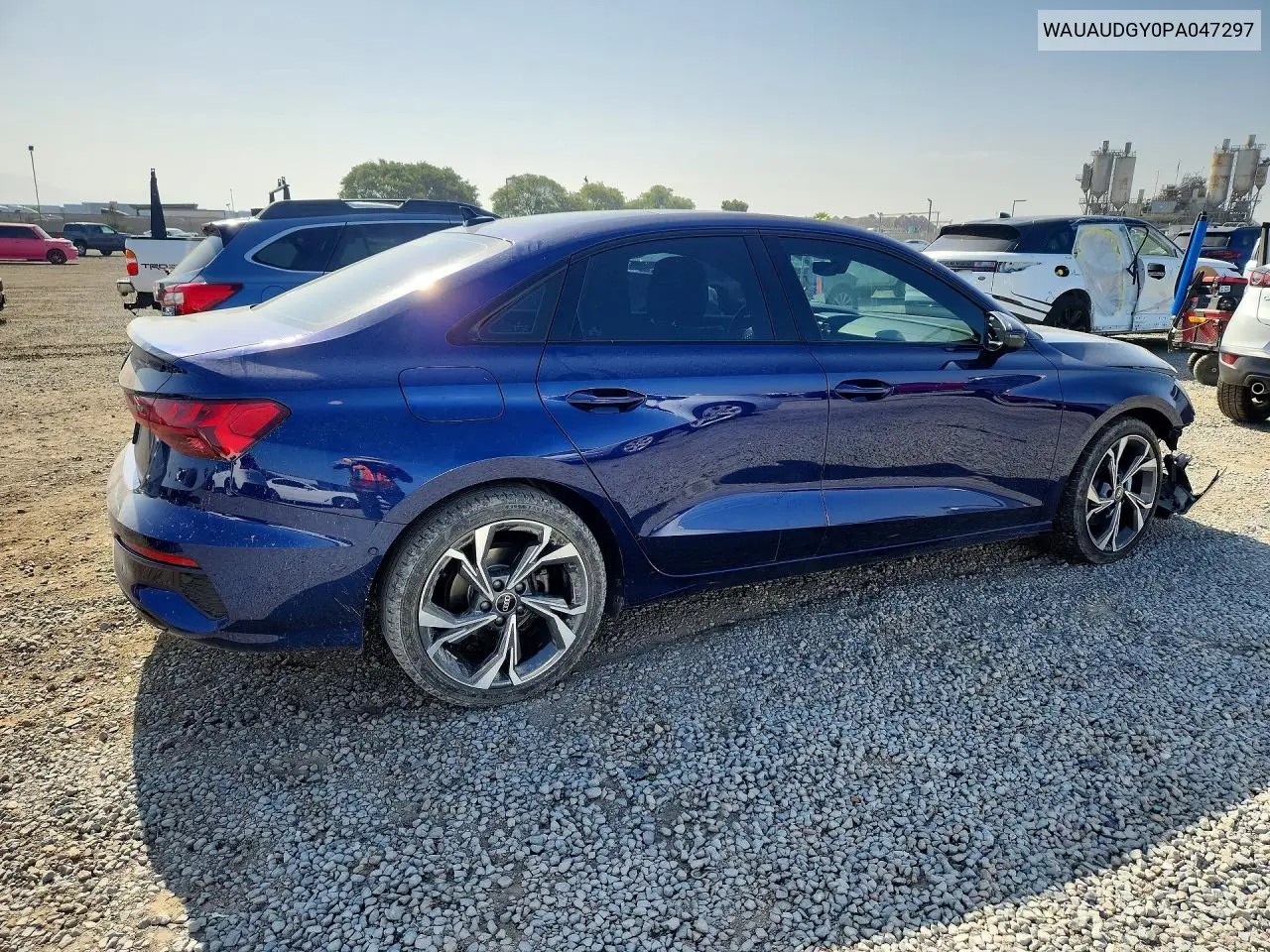 2023 Audi A3 Premium VIN: WAUAUDGY0PA047297 Lot: 61570856