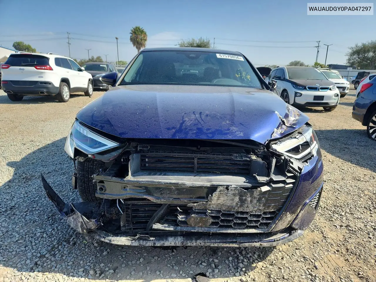 2023 Audi A3 Premium VIN: WAUAUDGY0PA047297 Lot: 61570856