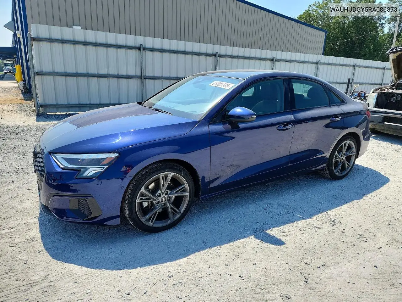 2024 Audi A3 Premium Plus VIN: WAUHUDGY5RA086873 Lot: 61303326
