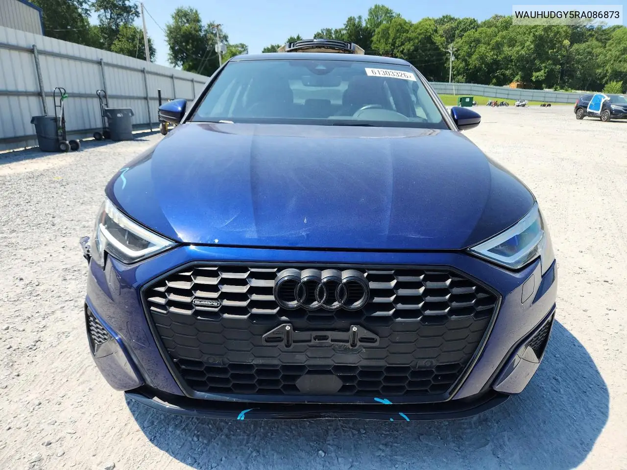 2024 Audi A3 Premium Plus VIN: WAUHUDGY5RA086873 Lot: 61303326