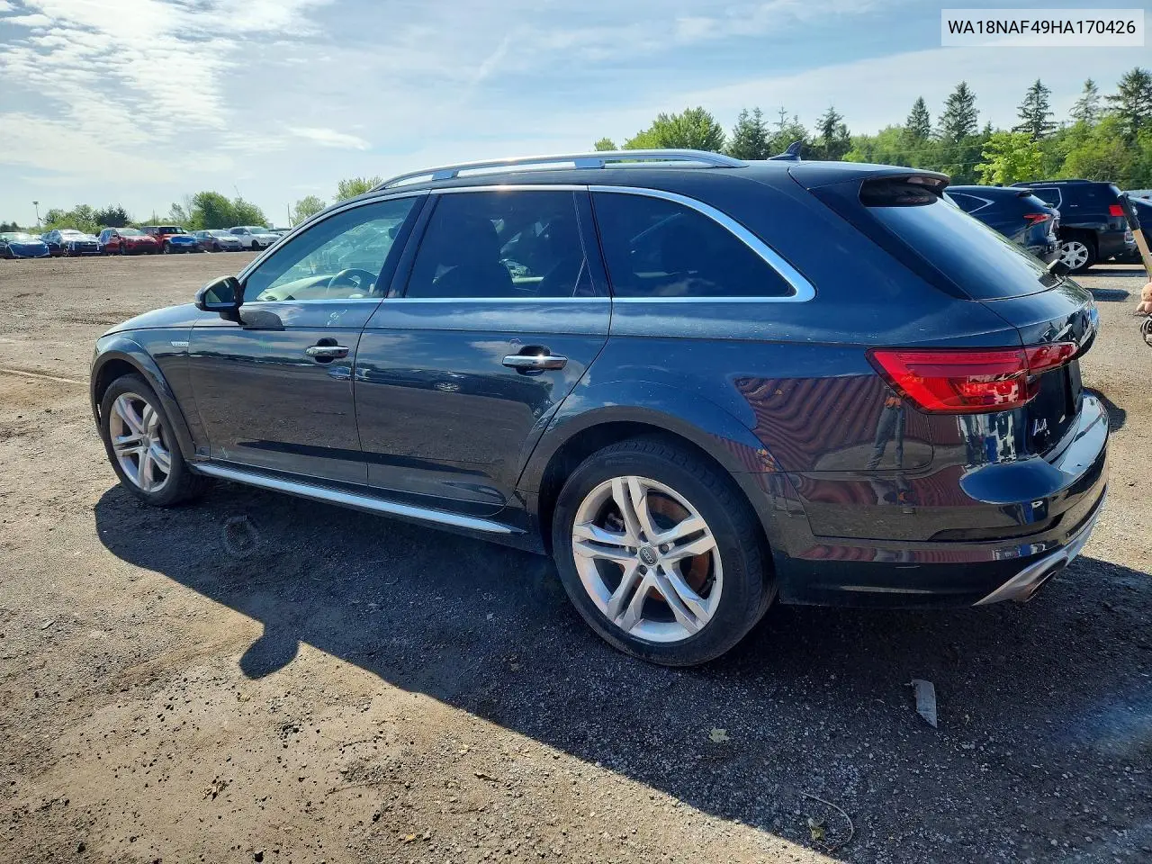 2017 Audi A4 Allroad Premium Plus VIN: WA18NAF49HA170426 Lot: 57852116