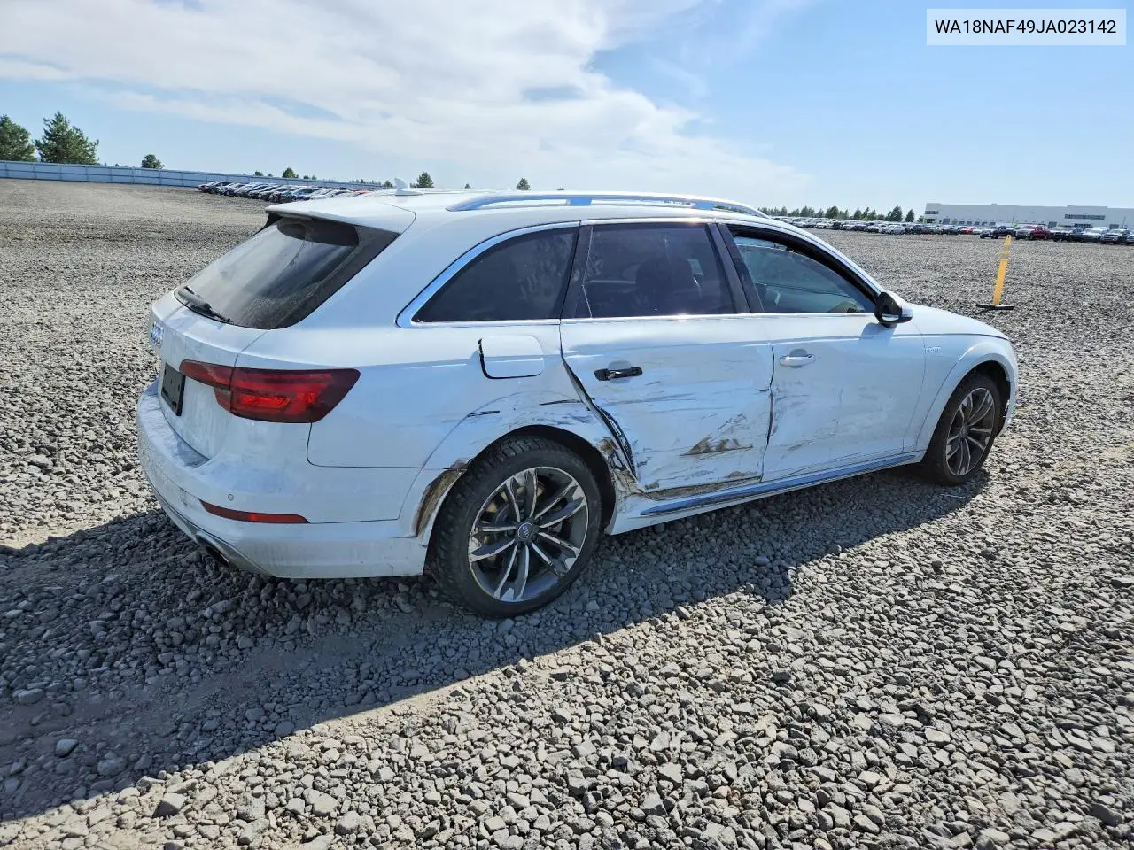 2018 Audi A4 Allroad Premium Plus VIN: WA18NAF49JA023142 Lot: 59399236