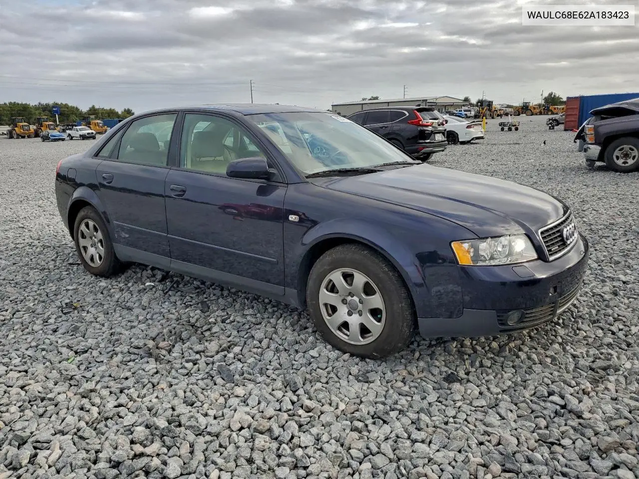 2002 Audi A4 1.8T Quattro VIN: WAULC68E62A183423 Lot: 96246935