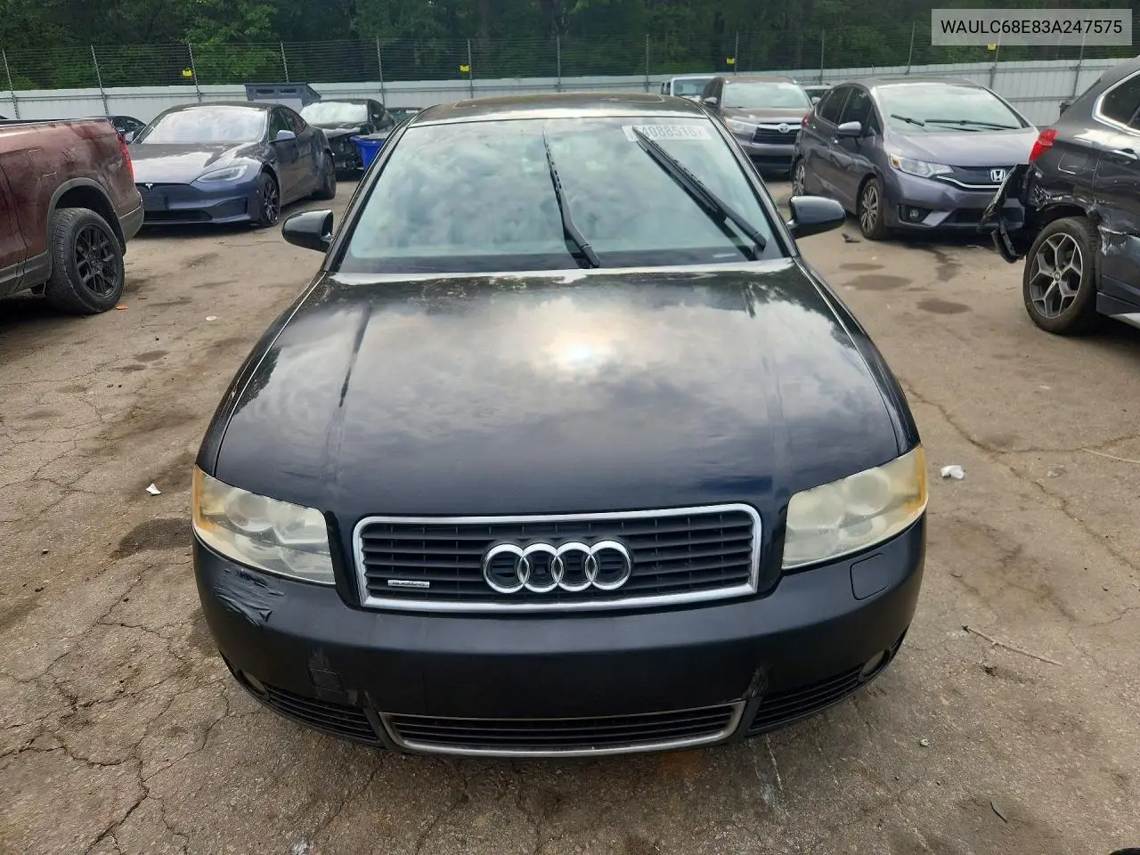 2003 Audi A4 1.8T Quattro VIN: WAULC68E83A247575 Lot: 54088516