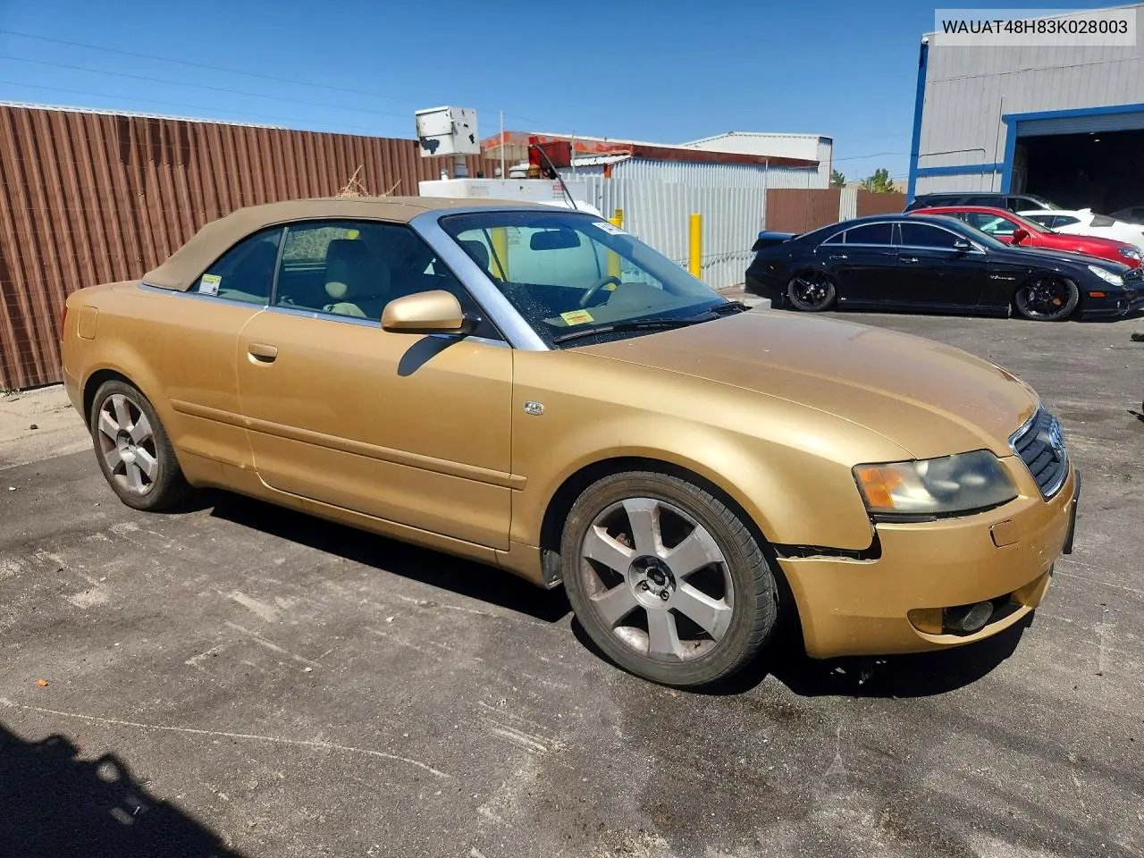 2003 Audi A4 3.0 Cabriolet VIN: WAUAT48H83K028003 Lot: 54473086