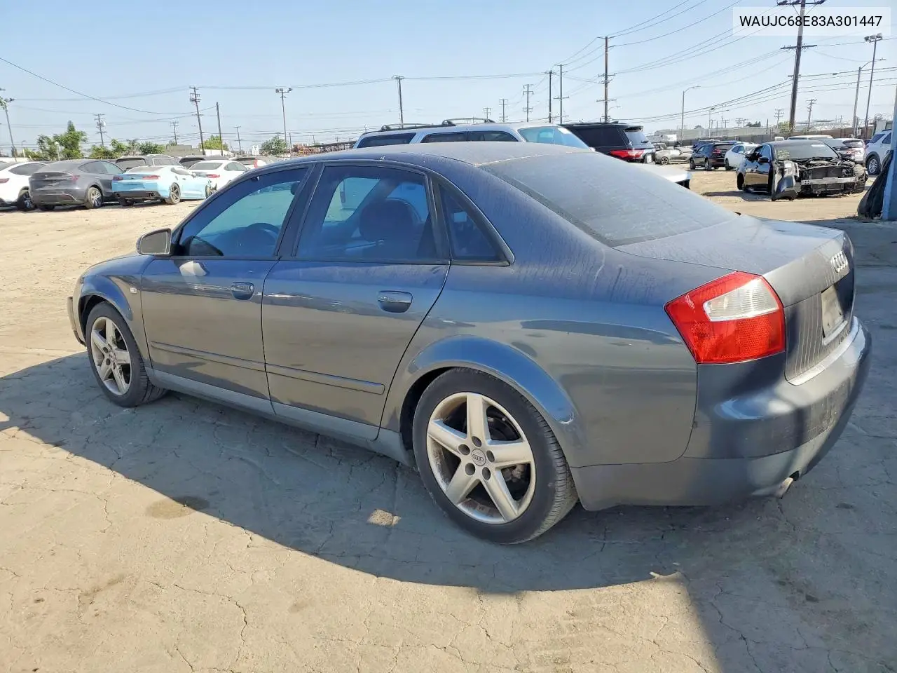 2003 Audi A4 1.8T VIN: WAUJC68E83A301447 Lot: 54510226