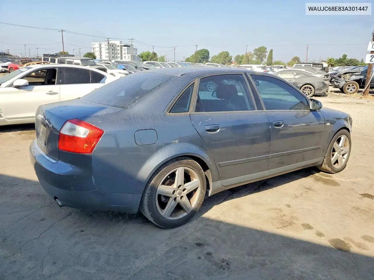 2003 Audi A4 1.8T VIN: WAUJC68E83A301447 Lot: 54510226