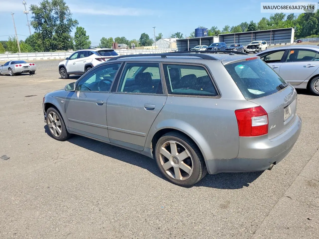 2003 Audi A4 1.8T Avant Quattro VIN: WAUVC68E63A379114 Lot: 54711696