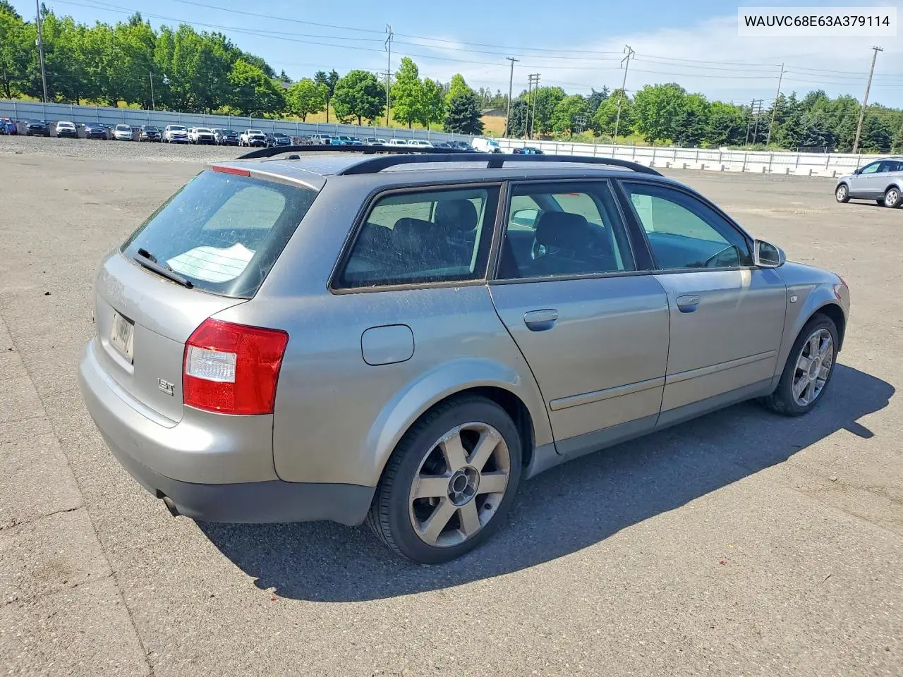 2003 Audi A4 1.8T Avant Quattro VIN: WAUVC68E63A379114 Lot: 54711696