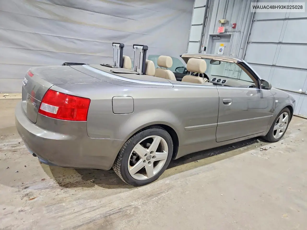 2003 Audi A4 1.8 Cabriolet VIN: WAUAC48H93K025028 Lot: 57110316