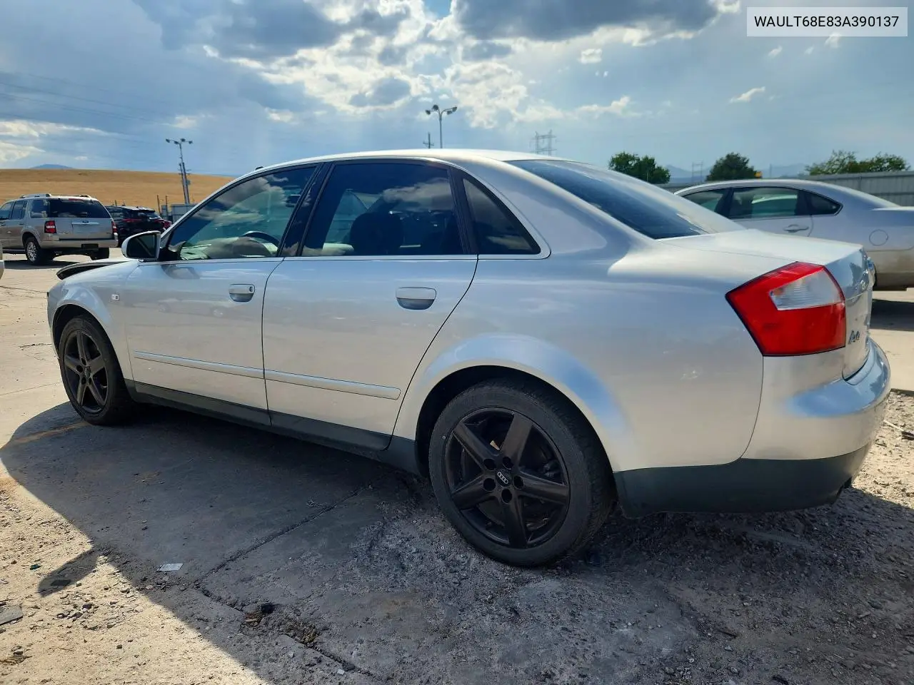 2003 Audi A4 3.0 Quattro VIN: WAULT68E83A390137 Lot: 61617136