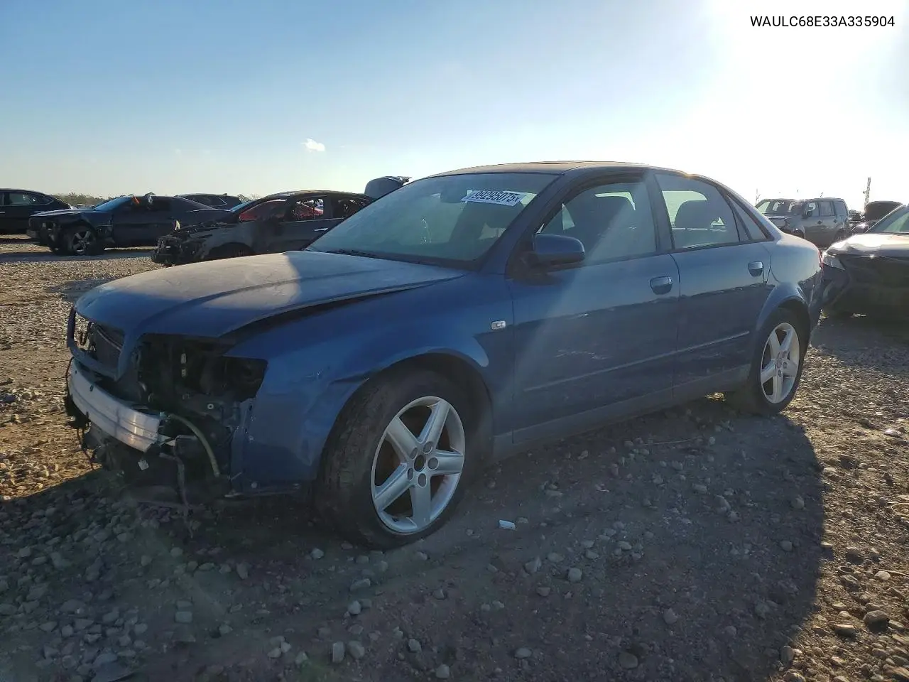 2003 Audi A4 VIN: WAULC68E33A335904 Lot: 99295075