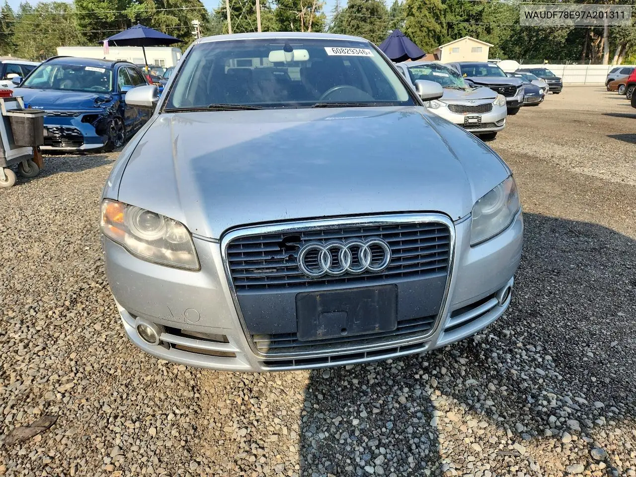 2007 Audi A4 2.0T Quattro VIN: WAUDF78E97A201311 Lot: 60829346