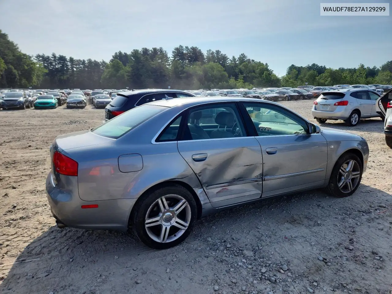2007 Audi A4 2.0T Quattro VIN: WAUDF78E27A129299 Lot: 60912406