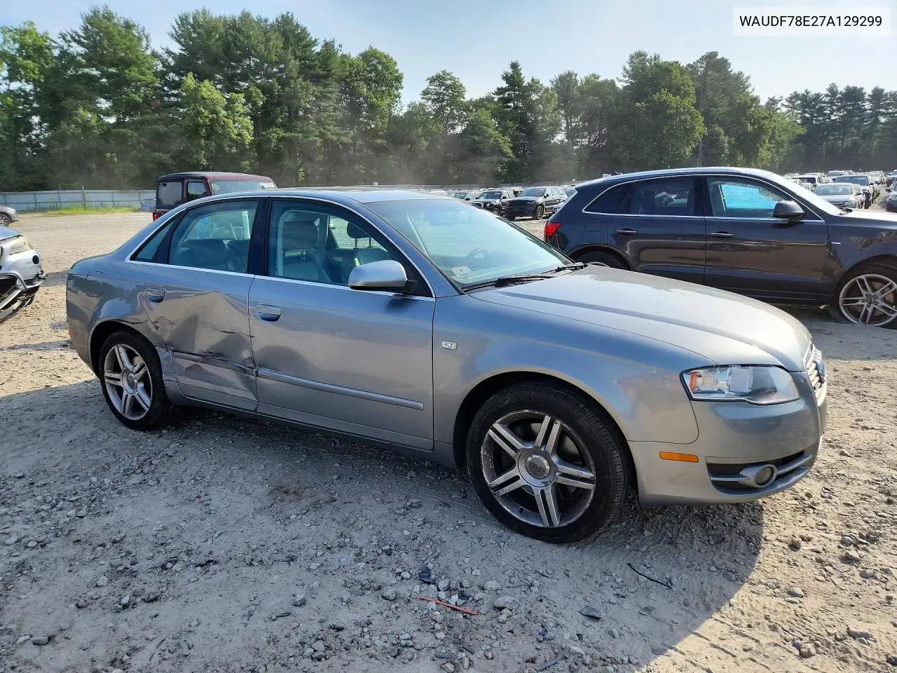 2007 Audi A4 2.0T Quattro VIN: WAUDF78E27A129299 Lot: 60912406