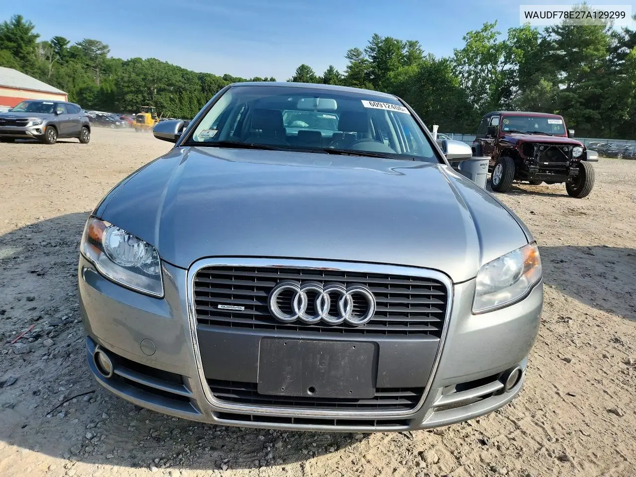 2007 Audi A4 2.0T Quattro VIN: WAUDF78E27A129299 Lot: 60912406
