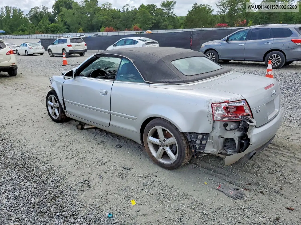 2007 Audi A4 3.2 Cabriolet Quattro VIN: WAUDH48H57K026200 Lot: 62070326