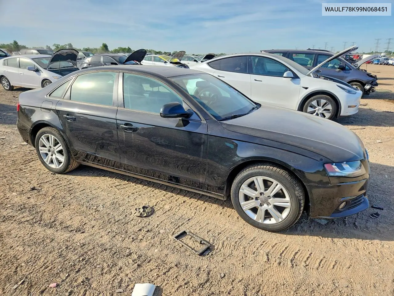 2009 Audi A4 2.0T Quattro VIN: WAULF78K99N068451 Lot: 55561516