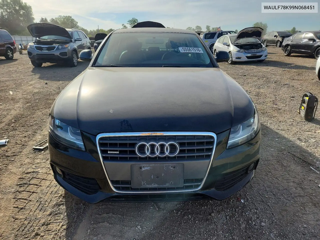 2009 Audi A4 2.0T Quattro VIN: WAULF78K99N068451 Lot: 55561516