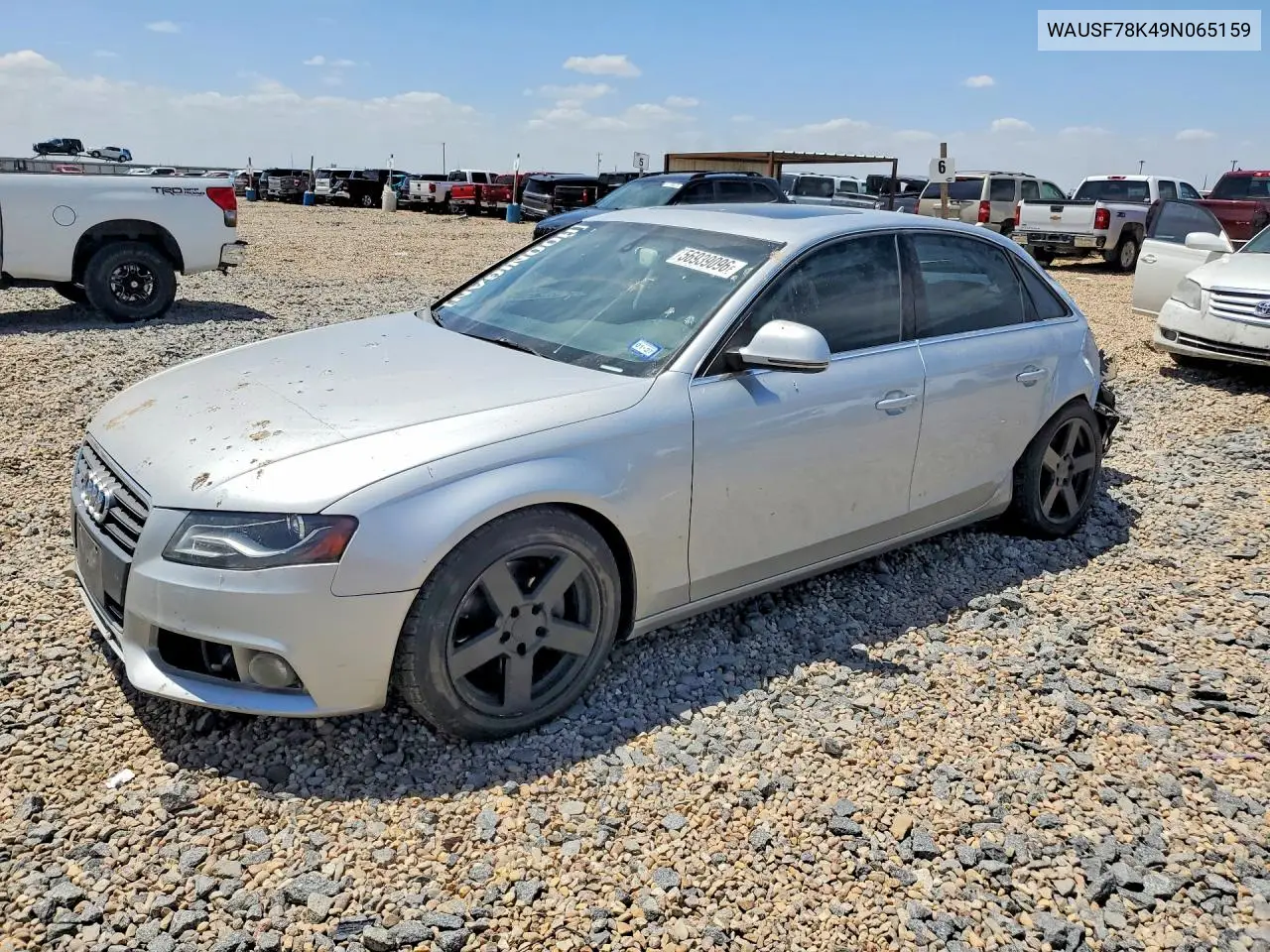 2009 Audi A4 VIN: WAUSF78K49N065159 Lot: 56939096