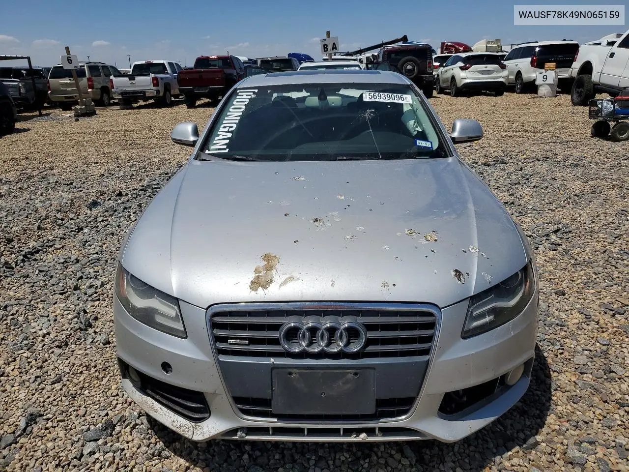 2009 Audi A4 VIN: WAUSF78K49N065159 Lot: 56939096