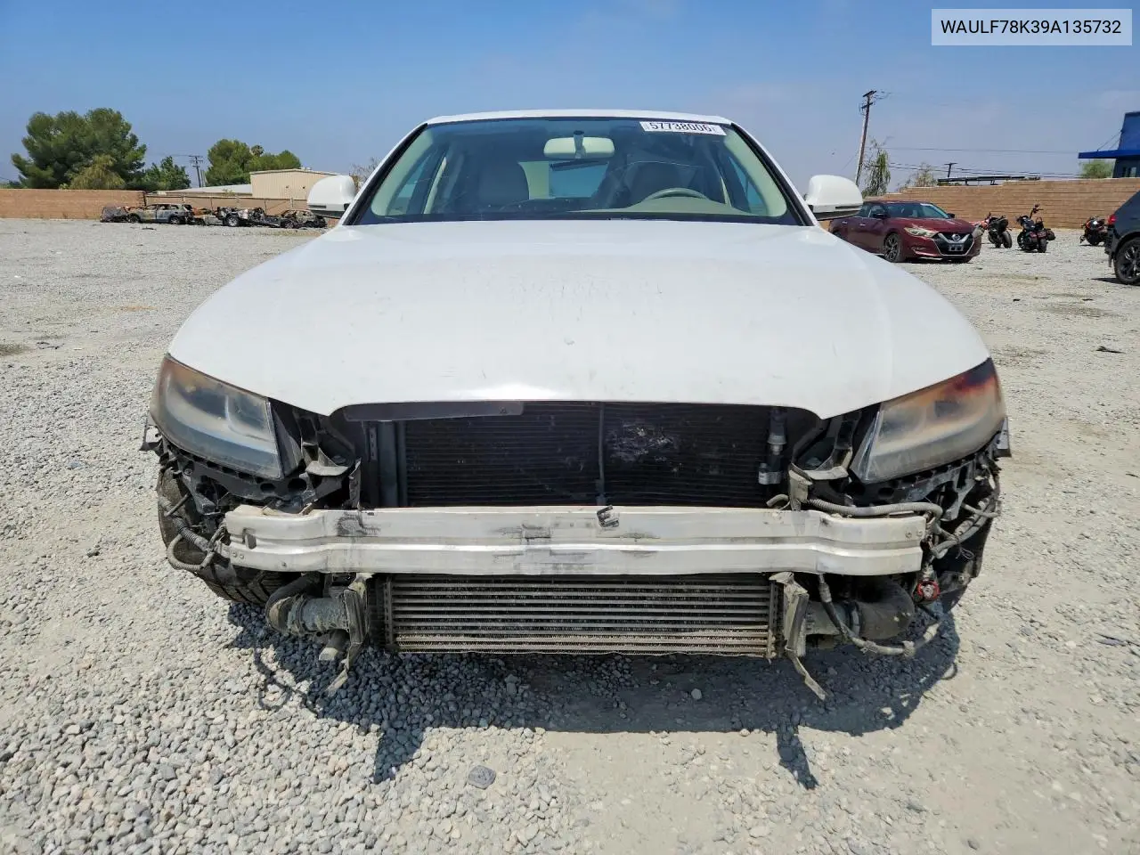2009 Audi A4 2.0T Quattro VIN: WAULF78K39A135732 Lot: 57738006