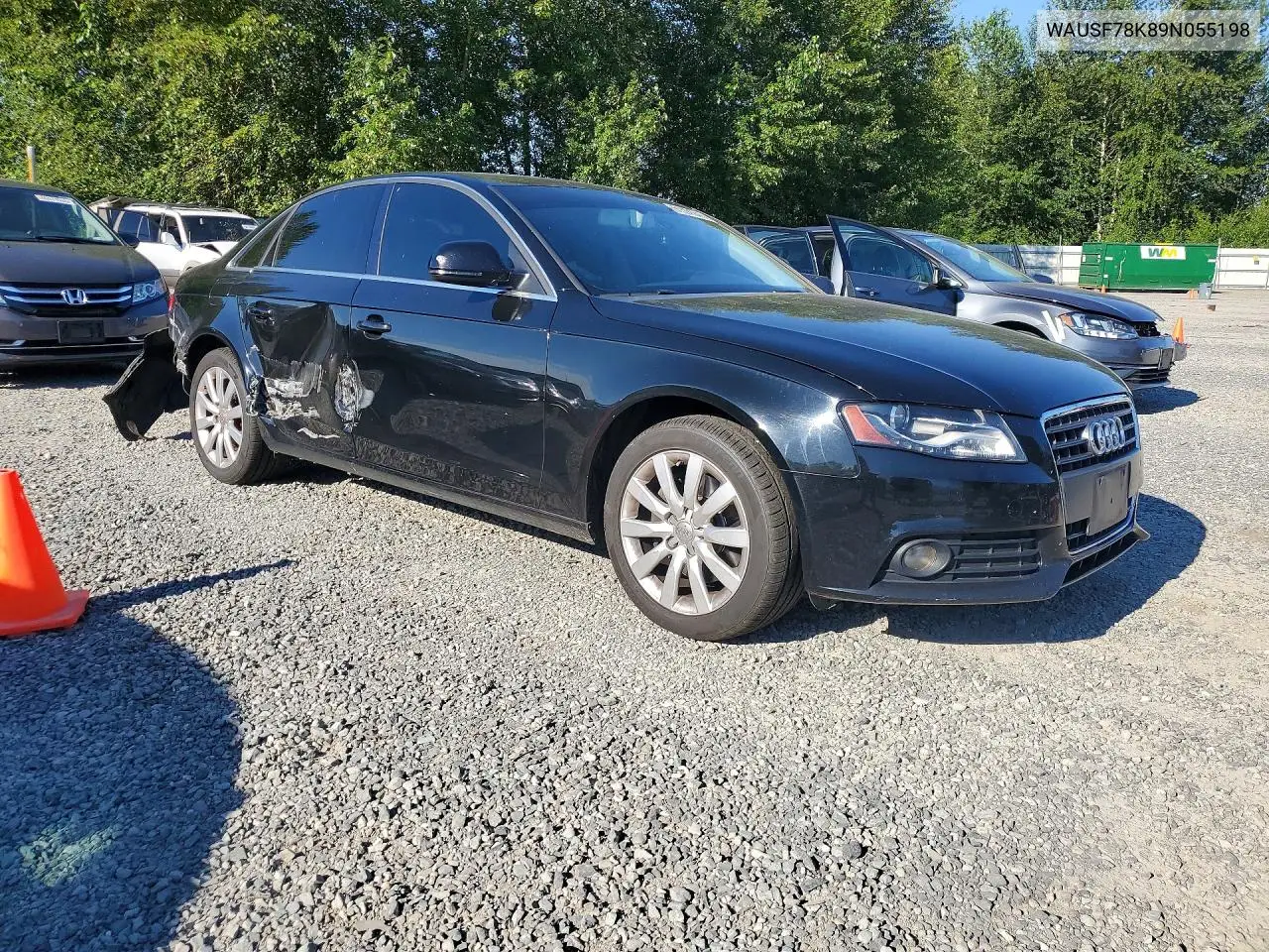 2009 Audi A4 Premium Plus VIN: WAUSF78K89N055198 Lot: 61091046