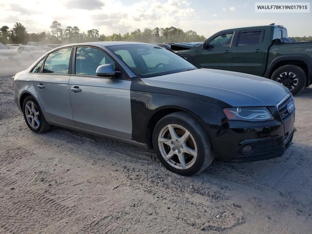 2009 Audi A4 2.0T Quattro VIN: WAULF78K19N017915 Lot: 85994205
