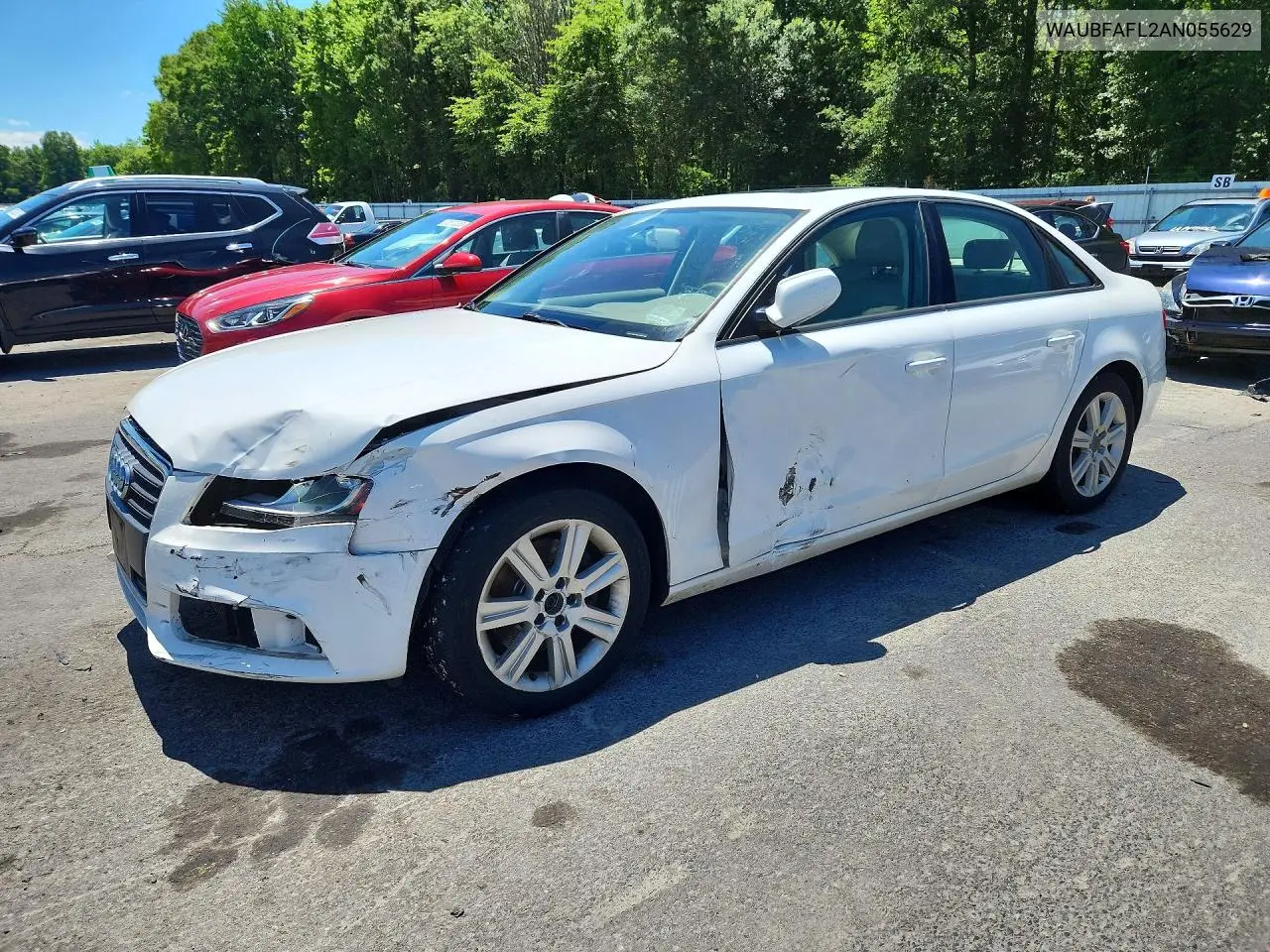 2010 Audi A4 Premium VIN: WAUBFAFL2AN055629 Lot: 58541396