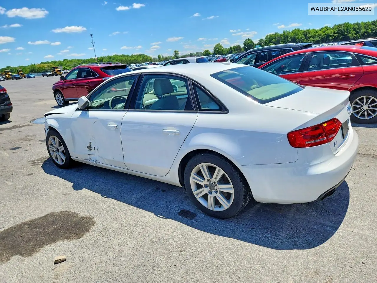 2010 Audi A4 Premium VIN: WAUBFAFL2AN055629 Lot: 58541396