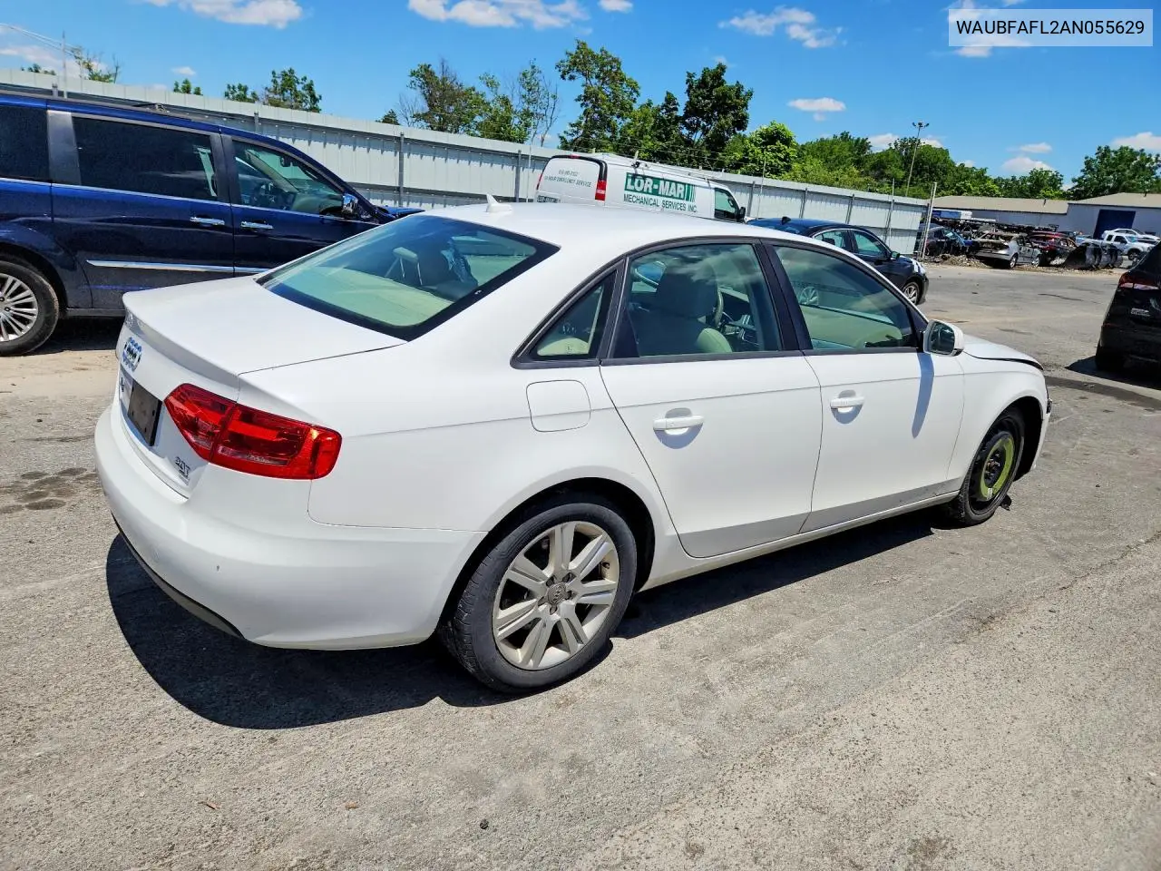2010 Audi A4 Premium VIN: WAUBFAFL2AN055629 Lot: 58541396