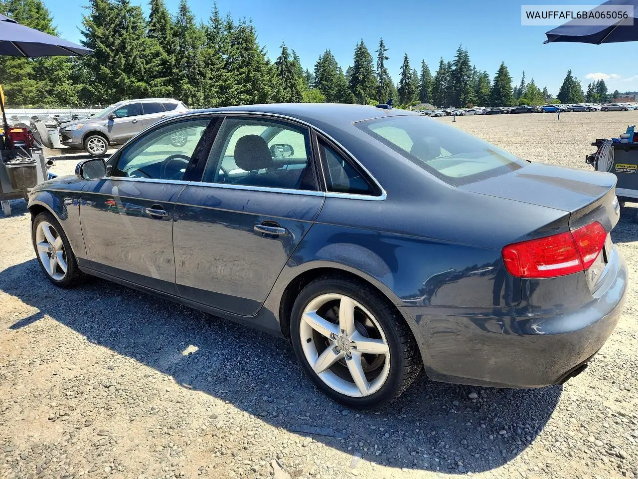 2011 Audi A4 Premium Plus VIN: WAUFFAFL6BA065056 Lot: 58474436