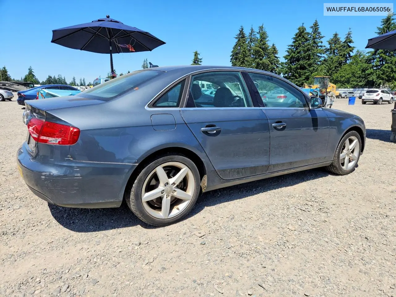 2011 Audi A4 Premium Plus VIN: WAUFFAFL6BA065056 Lot: 58474436