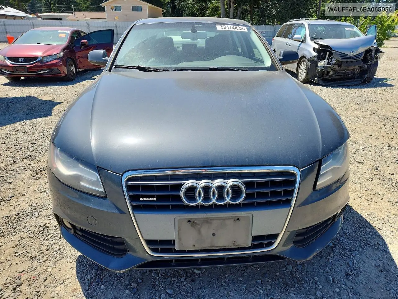 2011 Audi A4 Premium Plus VIN: WAUFFAFL6BA065056 Lot: 58474436