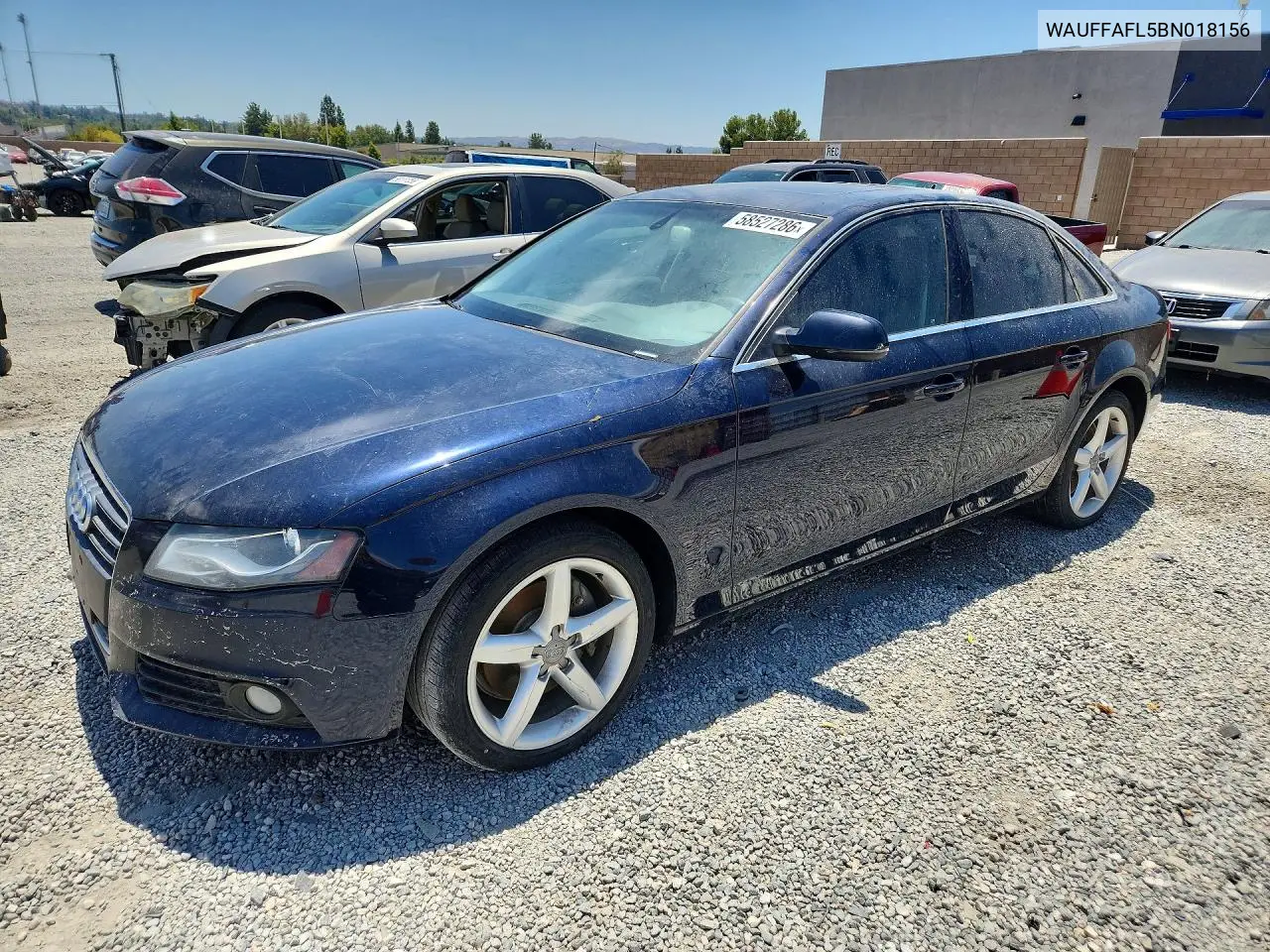 2011 Audi A4 Premium Plus VIN: WAUFFAFL5BN018156 Lot: 58527286