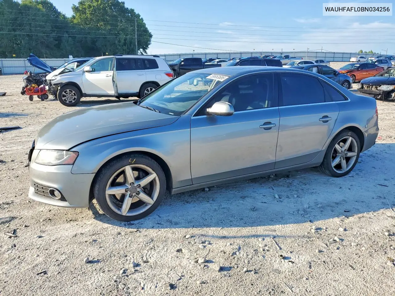 2011 Audi A4 Premium Plus VIN: WAUHFAFL0BN034256 Lot: 59953686