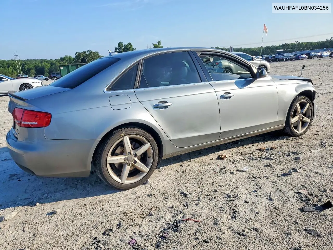 2011 Audi A4 Premium Plus VIN: WAUHFAFL0BN034256 Lot: 59953686