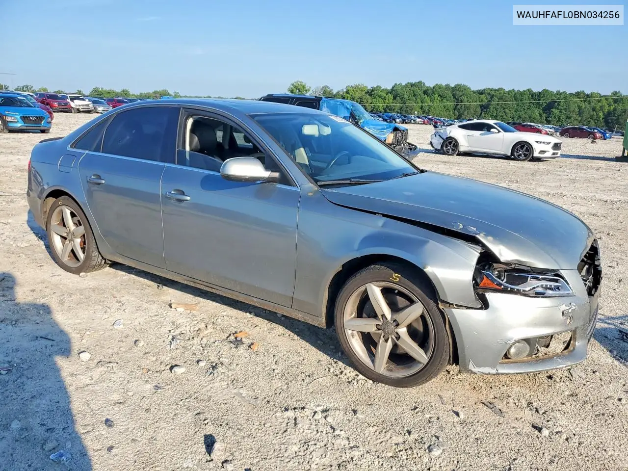 2011 Audi A4 Premium Plus VIN: WAUHFAFL0BN034256 Lot: 59953686