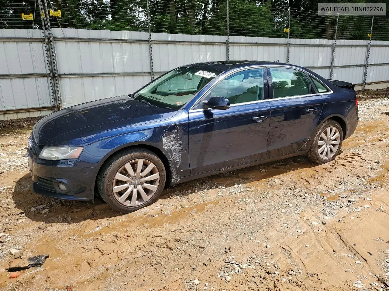 2011 Audi A4 Premium Plus VIN: WAUEFAFL1BN022796 Lot: 60840286