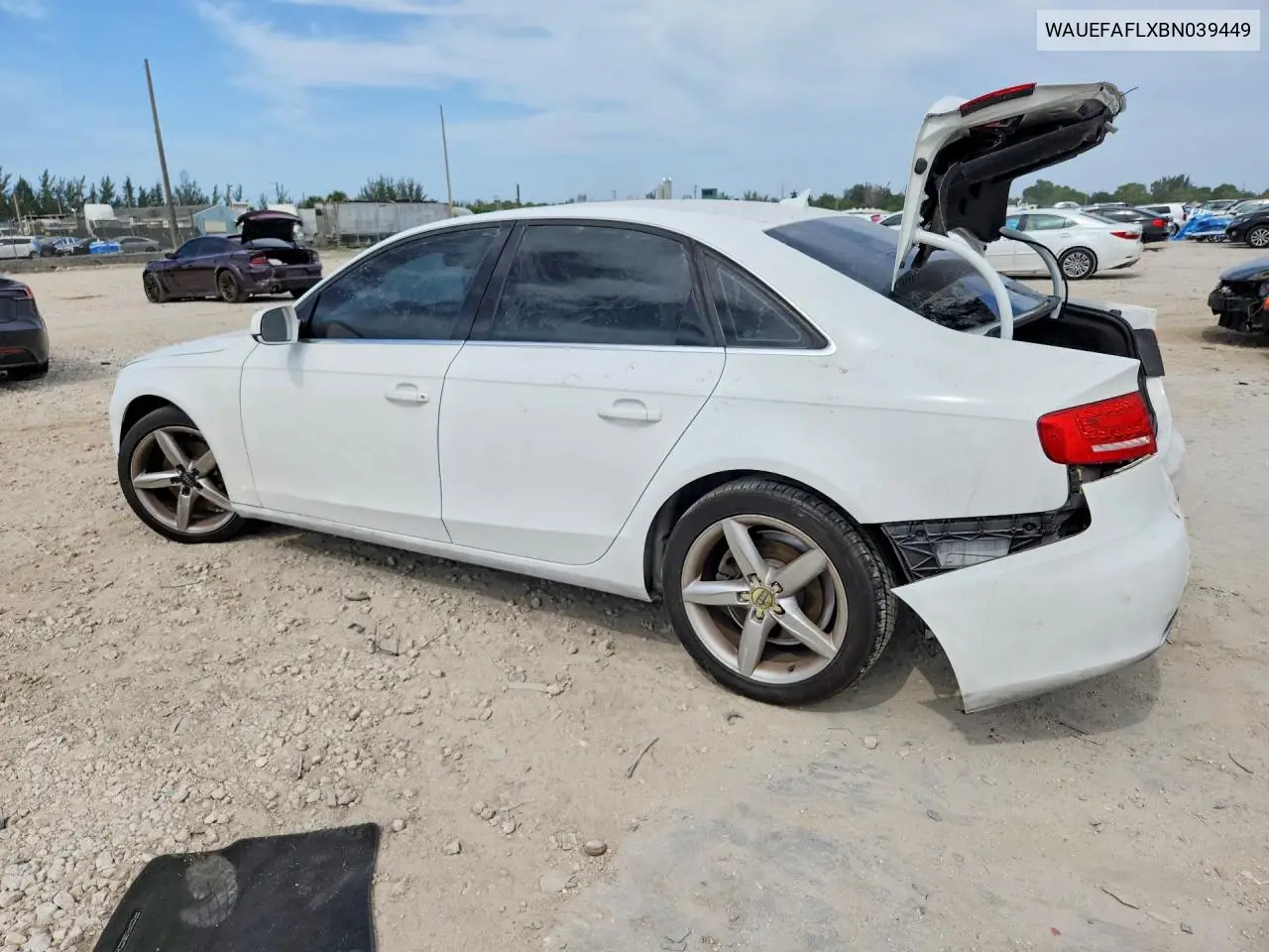 2011 Audi A4 Premium Plus VIN: WAUEFAFLXBN039449 Lot: 60945036