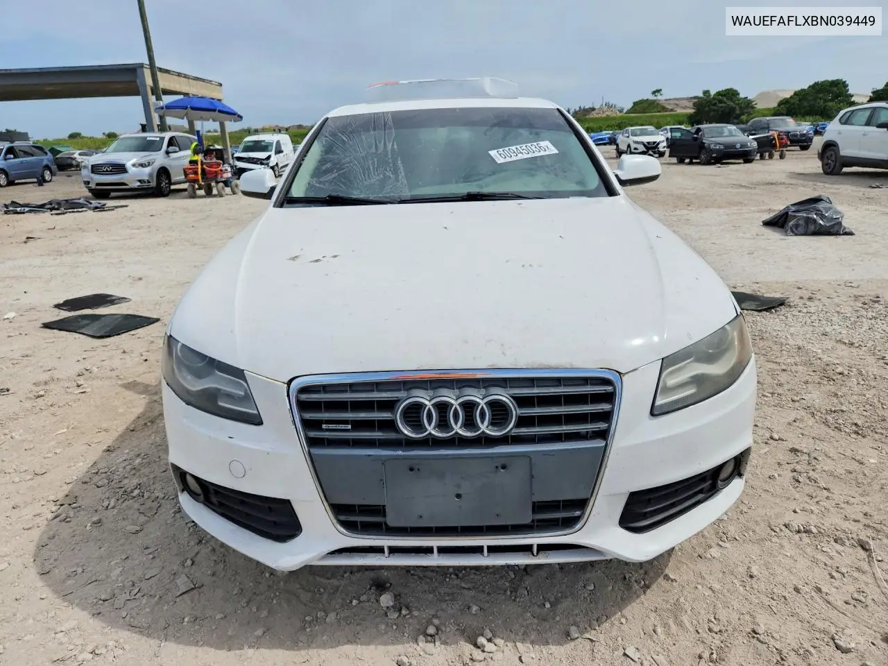 2011 Audi A4 Premium Plus VIN: WAUEFAFLXBN039449 Lot: 60945036